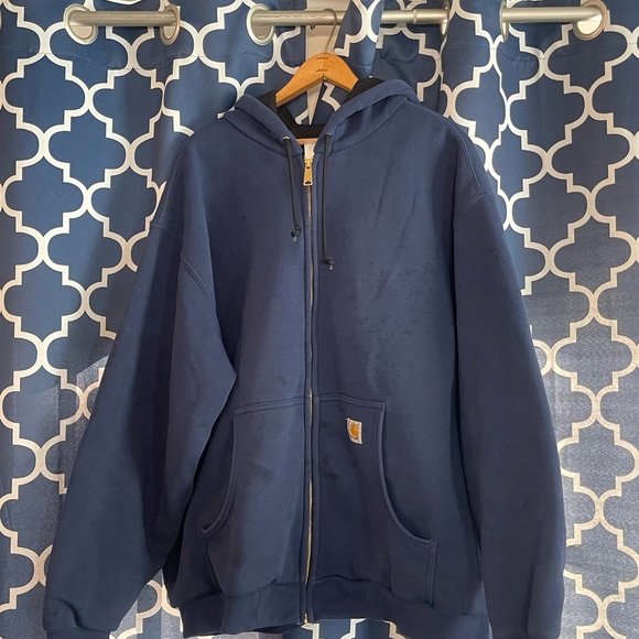 Carhartt J149NVY 2XL reg full zip insulated swt shrt - Picture 5 of 8